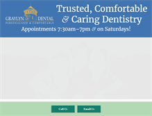 Tablet Screenshot of graylyndental.com